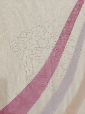 Versace original Y2K blouse, multicolour