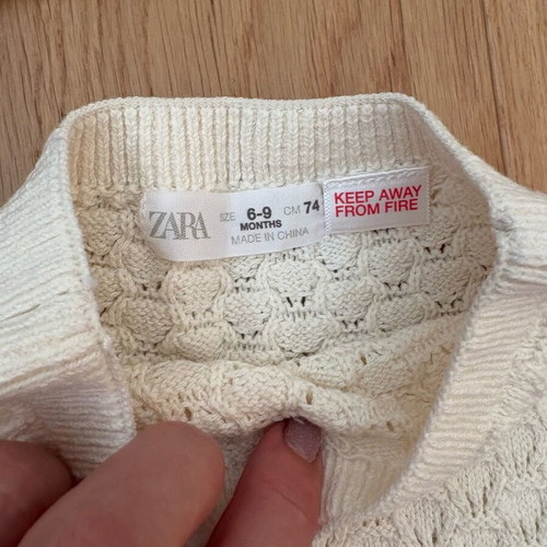 ZARA knitted set like new, size 6-9 months
