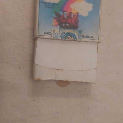 Vintage empty Mika matchbox used with MAB tractor and rainbow design