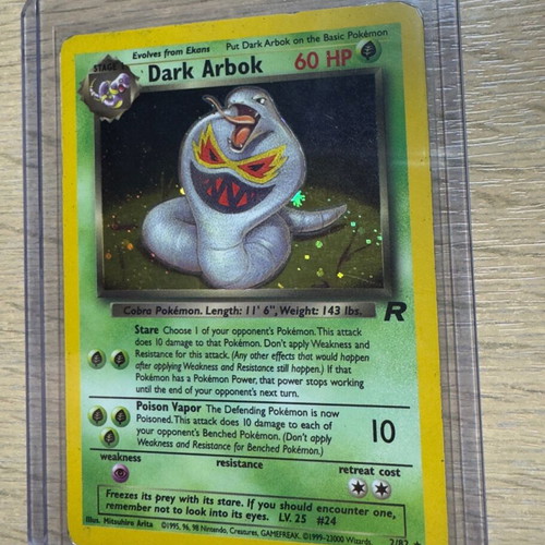 Dark Arbok Holo used Pokemon card Team - 14,00 - Vendora.cy Dark Arbok Holo used Pokemon card Team - 14,00 - Vendora.cy