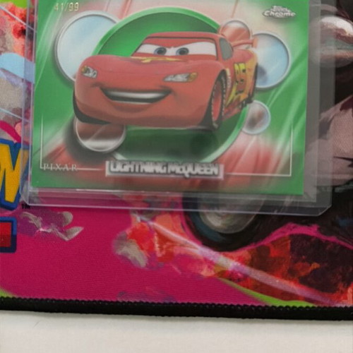 Lightning McQueen 41/99 Topps Chrome card new, sleeved and toploaded