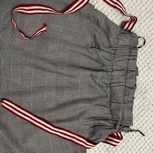 Skirt plaid mini with pockets like new, grey