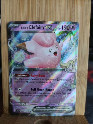 Pokemon Lillie's Clefairy ex (JTG 056) new