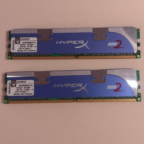 HyperX DDR2 2x1GB RAM used