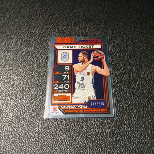 Panini Euroleague Contenders Georgios Papagiannis Game Ticket 2025-2026 like new