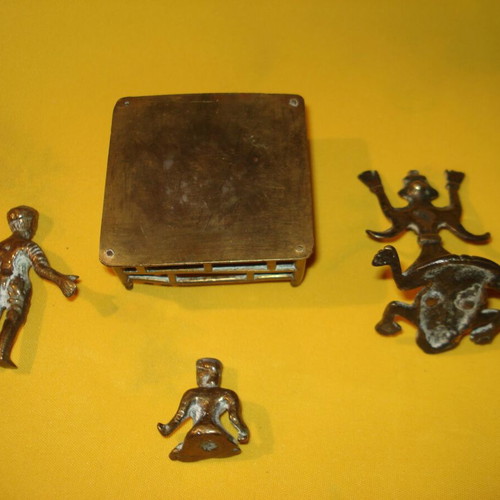 Brass figurines set used