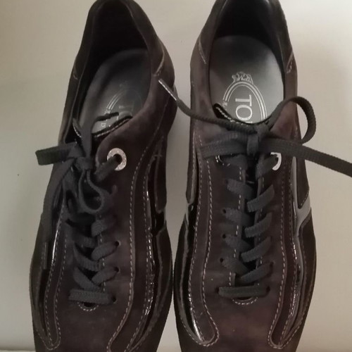 Tod's shoes authentic suede brown used, size 36.5