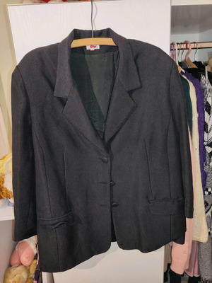 Blazer jacket used black wide fit 7XL Greek made