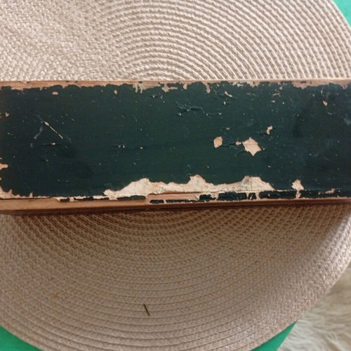 Antique Asian Wooden Calligraphy Case Used with Red Lacquer