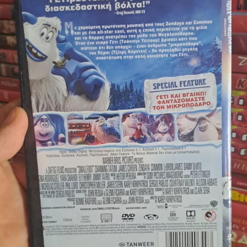 Smallfoot DVD used, dubbed, social animated movie