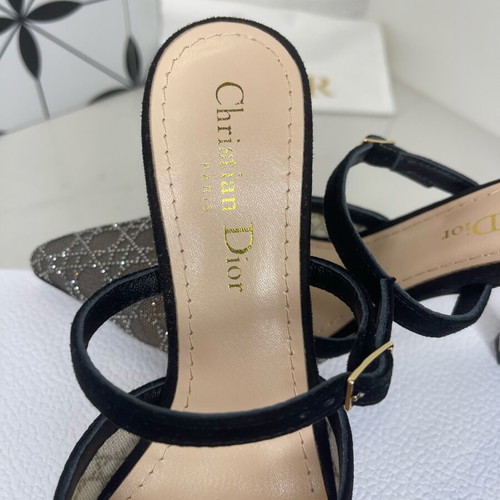Dior high-heeled mules size 38 new, black