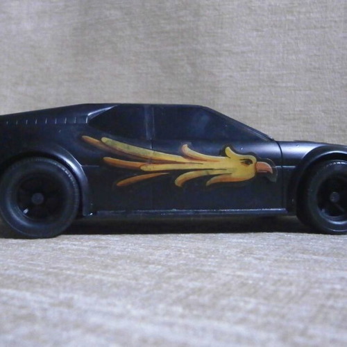 Knight Rider KITT wind-up black car, ANCO Toys vintage