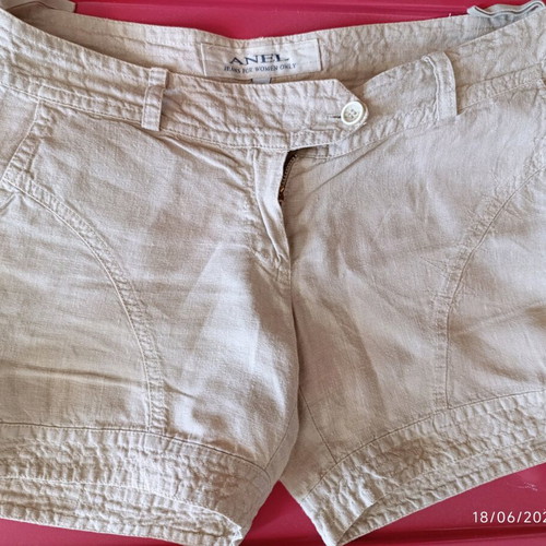 Linen Beige Shorts - xsmall Safari Style