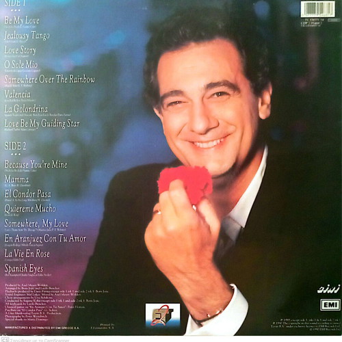Placido Domingo Be My Love LP like new, classical