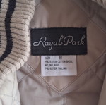 Royal Park Vintage 90s Bomber Jacket size S like new, beige and blue