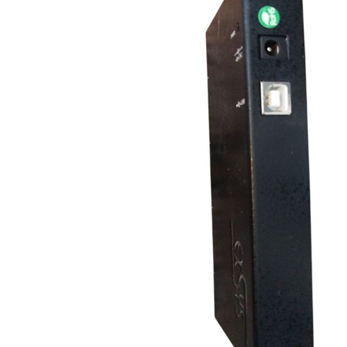 Exsys 9 Pol. Seriell to USB 4 Port Hub used with adapter and power supply