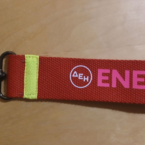 Energy Out Loud key holder new, red
