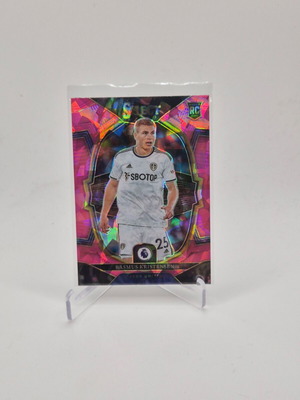 2022 Panini Select Premier League Terrace Pink Ice Prizm Rasmus Kristensen Rookie RC card