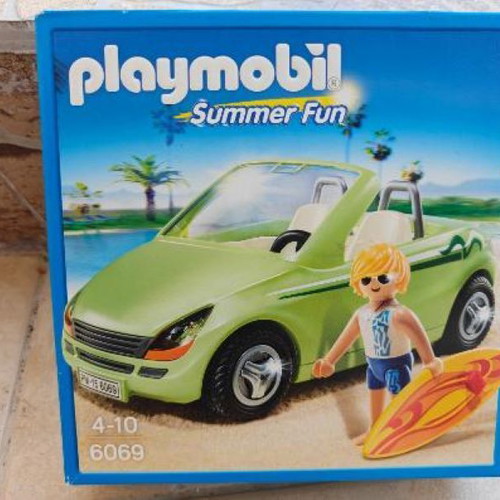 Playmobil 6069 Surfer with Cabrio like new, complete set