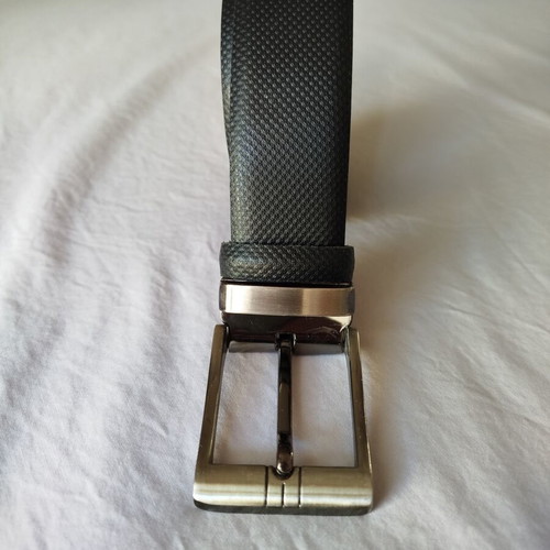Men's leather reversible belt like new, black, size XXL 135cm