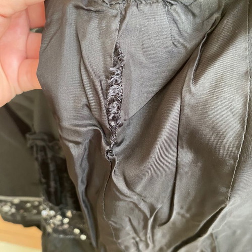 Suit set with maxi skirt early 2000s, like new, black and silver