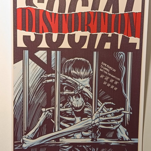 Social Distortion A4 poster
