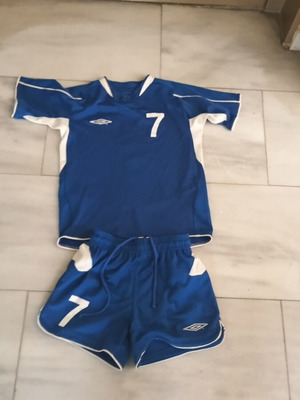 Umbro kids football clothes blue, like new, size 122 cm