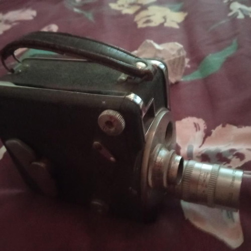 Cine Perfex Double Eight film camera used with Wollensak 1/2" f/2.5 lens