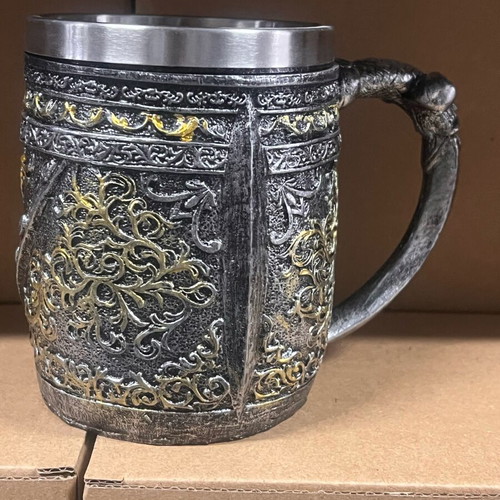 3D Skeletor Beer Mug Stainless Steel and Resin 450ml new