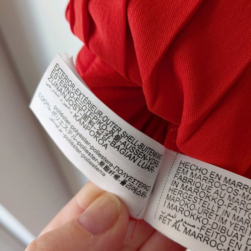 Zara pleated top red new size M