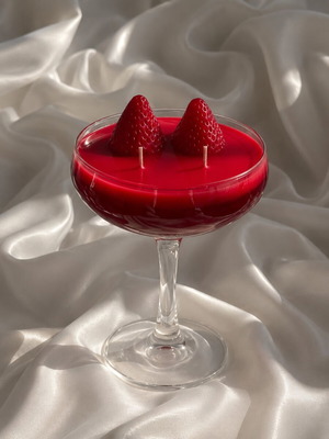 Strawberry cocktail candle, scent of your choice