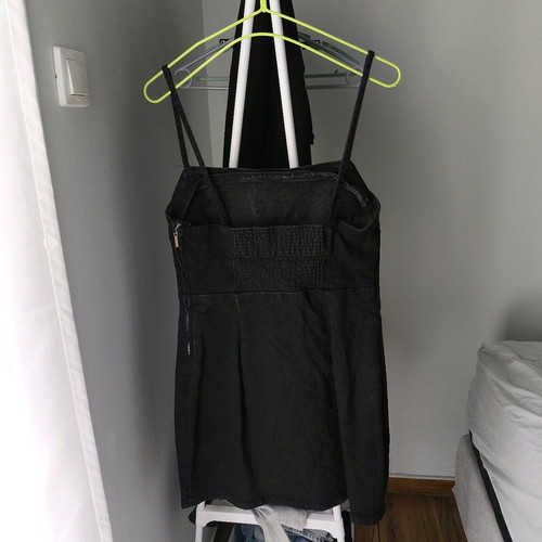 Zara jean dress like new, mini black