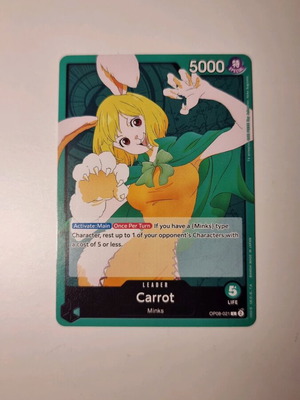 Carrot One Piece Card Game OP08-021 Leader Card