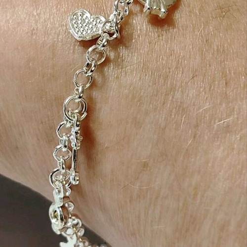 Women's bracelet stainless steel 316 with zircon new