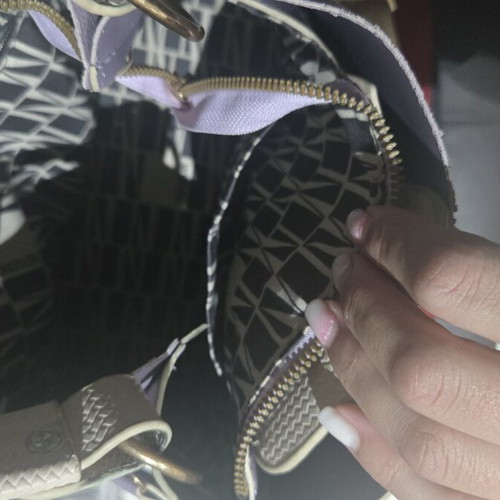 Modissimo handbag like new, beige and lilac