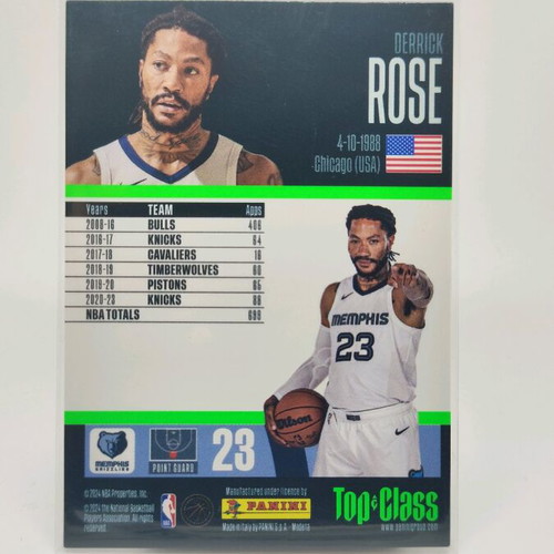 Derrick Rose Master Class collectible card like new