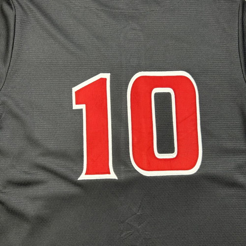Albuquerque Isotopes Baseball Jersey #10 used, black gray Kobe