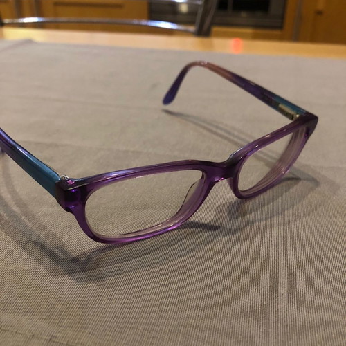 Moritz children's eyeglasses used, plastic, purple color