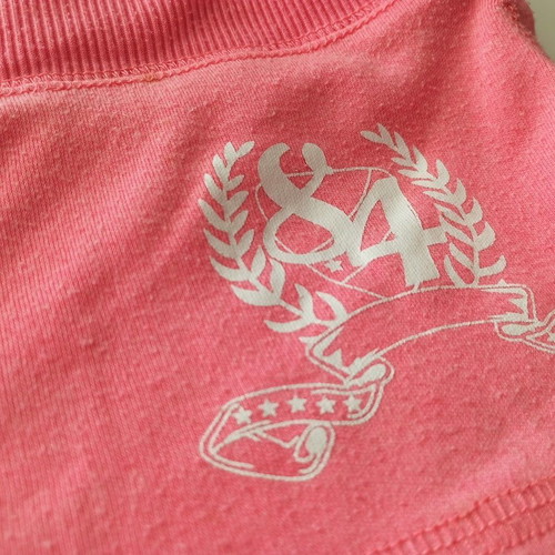 Women’s set shorts and short-sleeve t-shirt used, pink