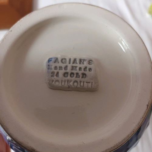 Ceramic faience vase used