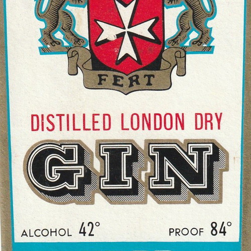 Bottle labels used, Emery Rodos, set of 2 pieces