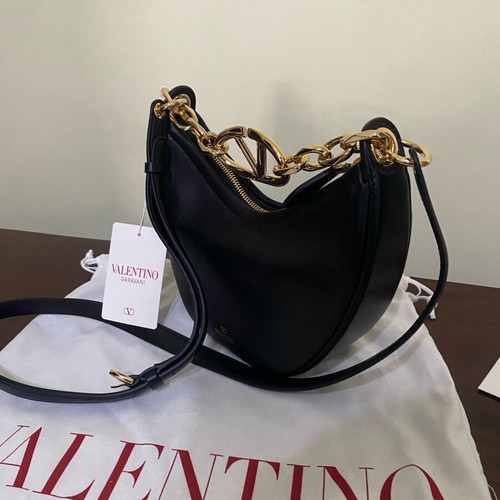 Valentino Garavani Mini Hobo Vlogo shoulder bag new, black