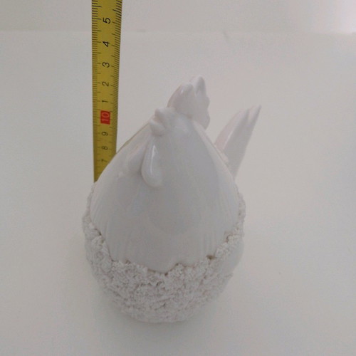 Porcelain hen like new, vintage decorative handmade