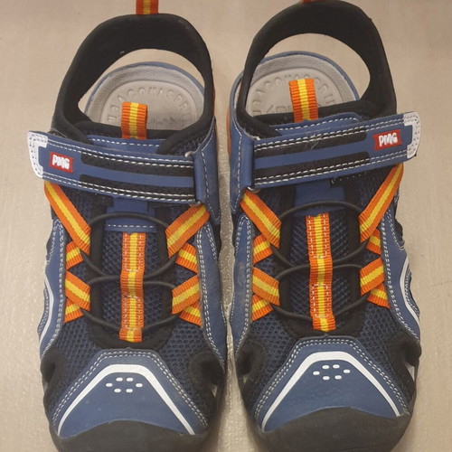 Primigi PMG Aquasprint Fisherman Sandals size 34 like new, blue and orange