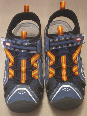 Primigi PMG Aquasprint Fisherman Sandals size 34 like new, blue and orange