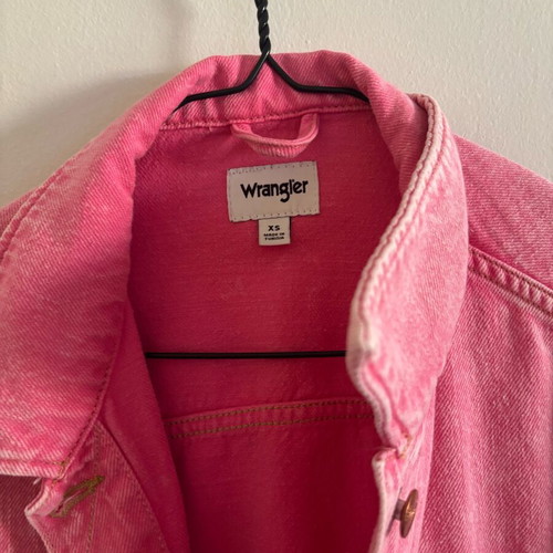 Wrangler denim jacket pink like new