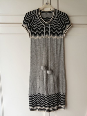 Nine Street Knotter Dress like new, gray, size S