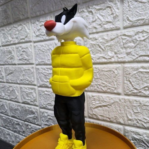Sylvester Looney Tunes figure new, 3D printed
