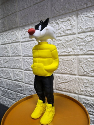 Sylvester Looney Tunes figure new, 3D printed