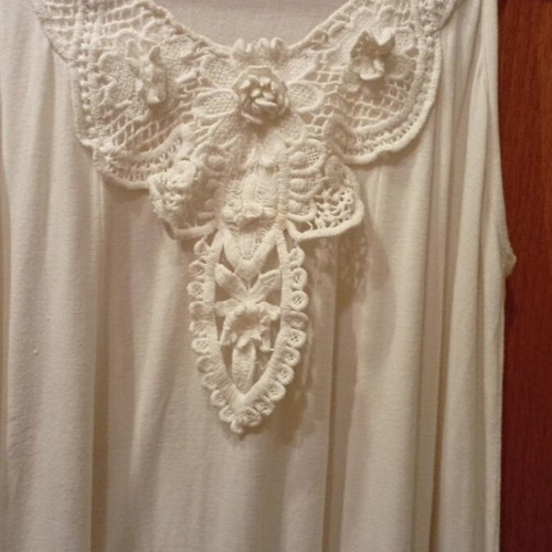 Derpouli blouse with lace, like new, size M